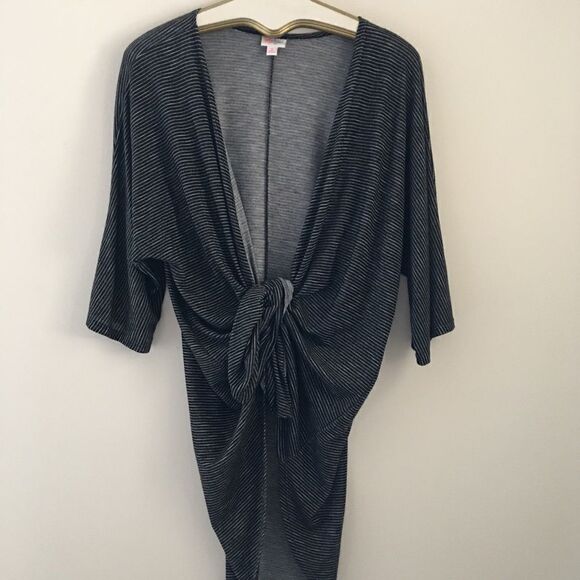 LuLaRoe Striped Lindsey Cardigan Kimono | Size Small - Picture 1 of 7